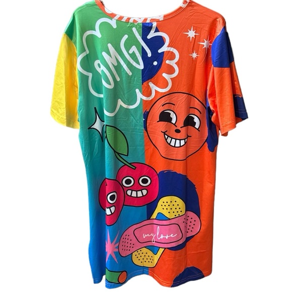 Denim Love Graphic Smiley Face Dress - Picture 11 of 16